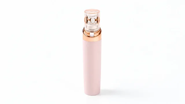 The EpiGlow standing upright on a white ground, its clear cap over the head